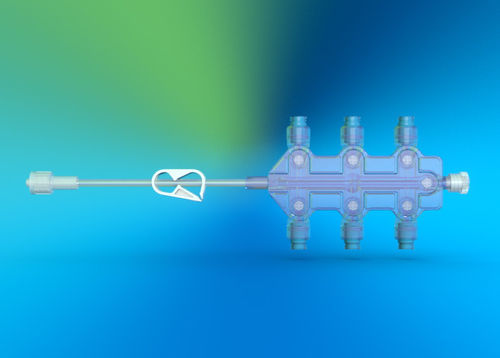 6-way infusion manifold - Multiport&reg; - Nordson Medical - one-way / intensive care / anesthesiology