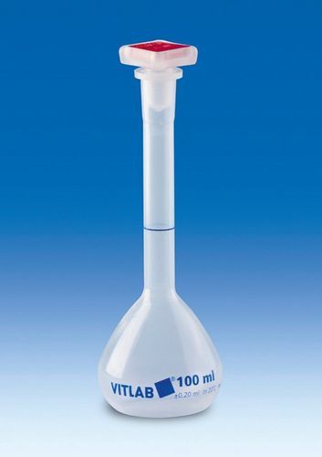 Laboratory flask - 677941 - Vitlab - polypropylene / clear / with cap