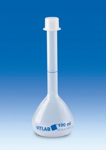 Laboratory flask - 677891 - Vitlab - polypropylene / with cap / volumetric