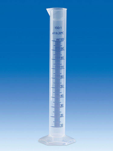 Polypropylene measuring cylinder - 646081 - Vitlab - graduated