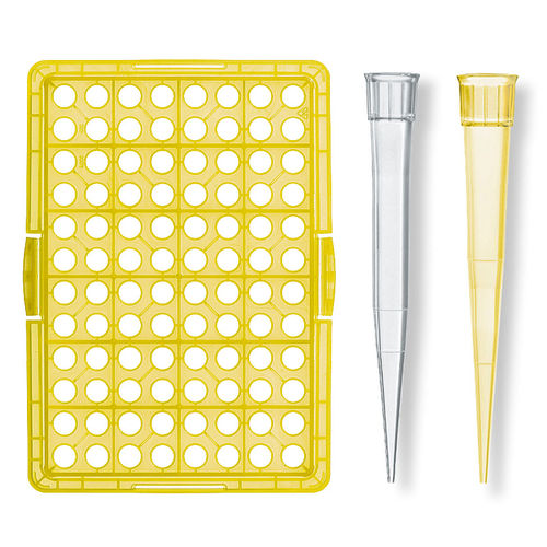 Non-sterile pipette tip - 148994 - Vitlab - yellow / universal fit / transparent