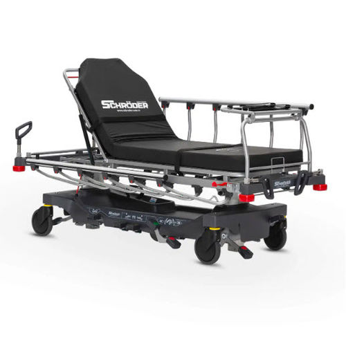 Transport stretcher trolley - CYCLONE - SCHRODER HEALTH PROJECTS - emergency / hydraulic / height-adjustable