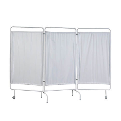 Folding hospital screen - FS 14 - SCHRODER HEALTH PROJECTS - on casters / 3-panel