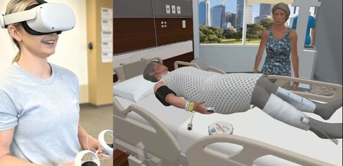 Training simulator - SimX - for general care / virtual reality