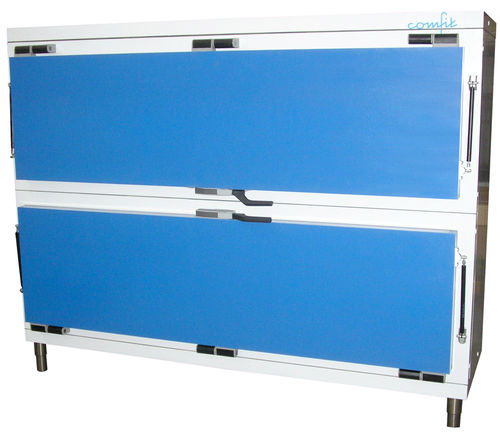 2-body refrigerated mortuary cabinet - CFI 80-2AL-B/B - comfit s.r.l - side-loading / modular / 2-door