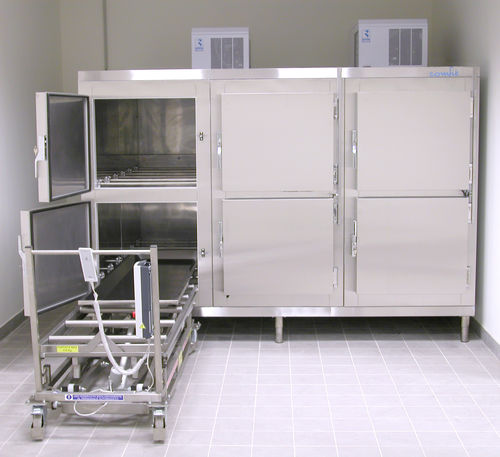 6-body refrigerated mortuary cabinet - CFI 80-6 I- 3TN/3BT - comfit s.r.l - front-loading / modular / 6-door