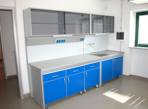 Laboratory worktop - COM-Lab 5 - comfit s.r.l - with sink / with storage unit / modular