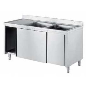 Hospital cupboard - COM – CS - comfit s.r.l - laboratory / with sink / stainless steel