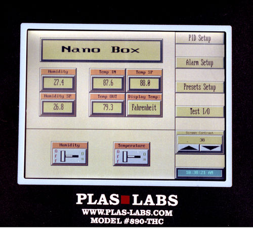 Laboratory glove box - 890-THC - Plas-Labs - benchtop / vacuum / controlled atmosphere