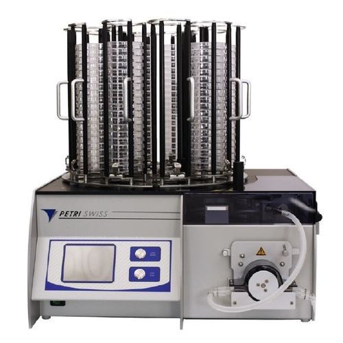Petri dish media dispenser - PetriSwiss PS 200 - Biotool Swiss AG - automatic / benchtop