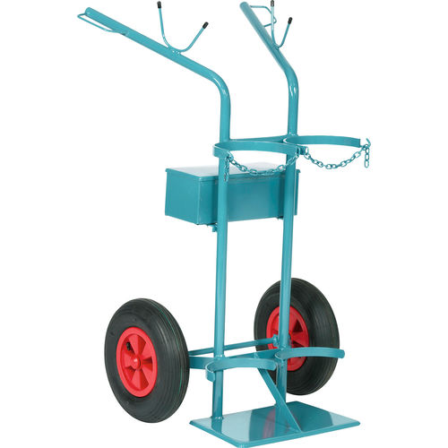 Medical trolley - 7.00.630  - Düperthal Sicherheitstechnik GmbH & Co. KG - gas cylinder / transport / 2-cylinder