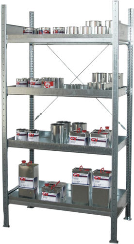 4-shelf shelving unit - 1.46.530 - Düperthal Sicherheitstechnik GmbH & Co. KG - for containers