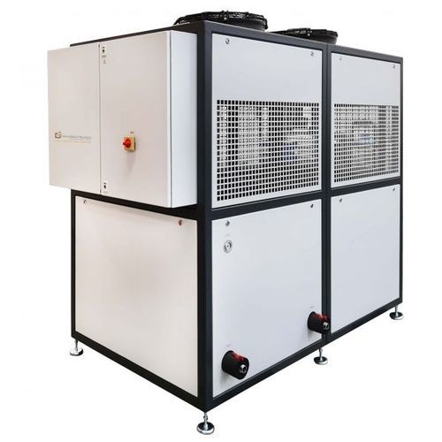 Floor-standing laboratory chiller - LCS 80 - Van der Heijden Labortechnik GmbH - air-cooled