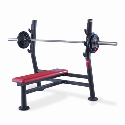 Flat weight training bench - SEC 1SC203 - Panatta - with barbell rack