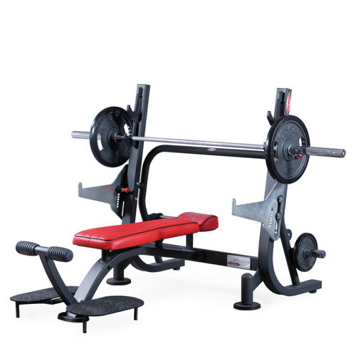Flat weight training bench - FREEWEIGHT HP 1HP203 - Panatta - with barbell rack