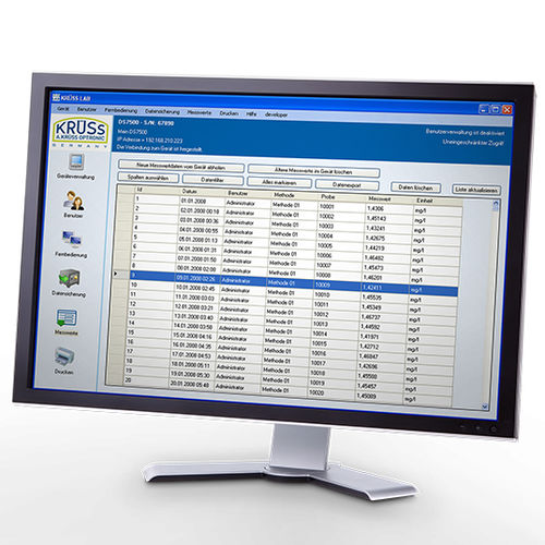 Monitoring software - KrüssLab  - A. KRÜSS Optronic GmbH - management / quality control / for equipment control