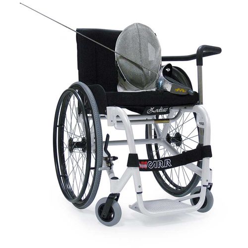 Active wheelchair - ZODIAC FENCING - Off Carr - outdoor / indoor / with legrest
