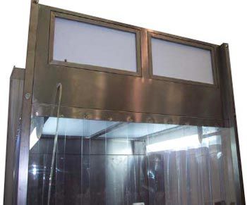 Sampling booth - Lesatec - for powder weighing / for powder handling / walk-in