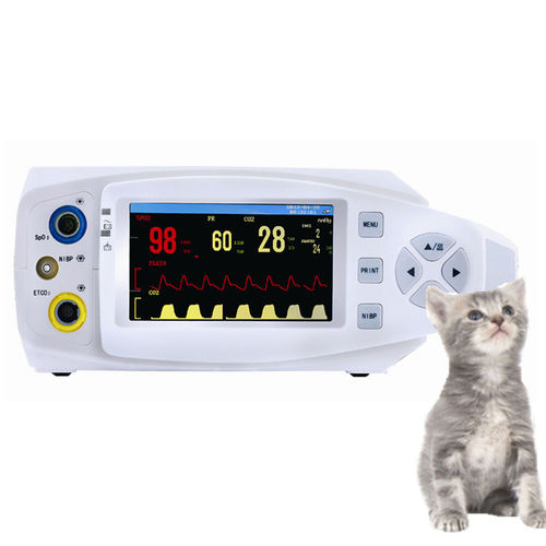 Portable patient monitor - PM-2C VET - Promed Technology - compact / heart rate / etCO2