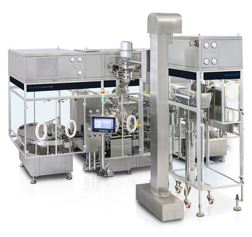 Powder filler - MICRO series - Romaco - automatic / intermittent-motion / vacuum