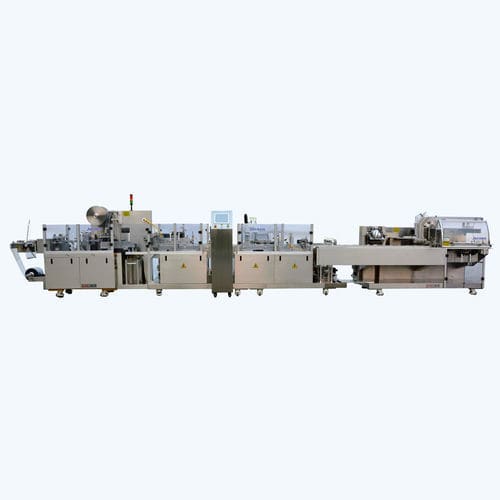 Intermittent packaging system - DPP260R-ZH120 - Jornen Machinery Co., Ltd - floor-standing / liquid / blister