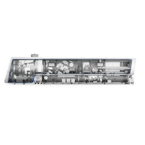 Intermittent cartoner - P2 - Körber Pharma - floor-standing / modular / solids