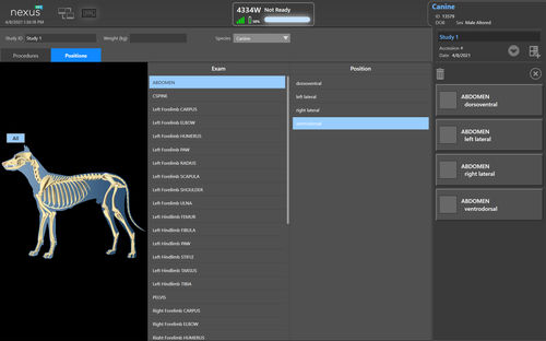 Diagnostic software - Nexus® VET - VAREX Imaging - acquisition / medical imaging / veterinary