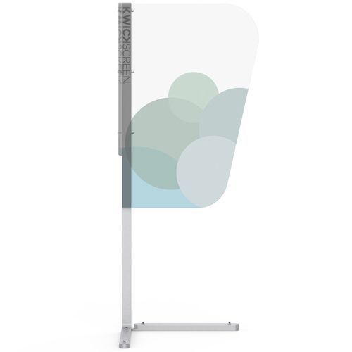 Portable protection screen - Shield - KwickScreen - 2-panel / antibacterial