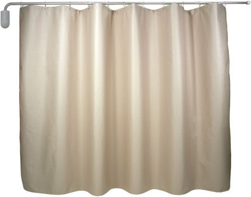Fixed hospital screen - 3409 - Winco Mfg., LLC - wall-mounted / 1-panel / with curtain