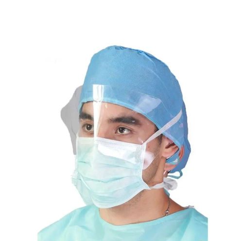 Polypropylene surgical mask - WLM2002TV - Hubei Wanli Protective Products - with visor / adult / box of 25
