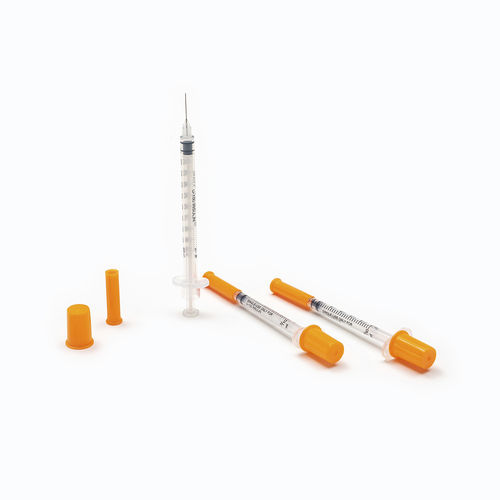 Insulin syringe - Shandong Wuzhou Medical Equipment - 0.5 ml / rubber / stainless steel
