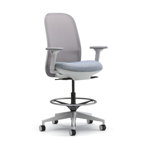 Chair with armrests - O6 - Allsteel - on casters