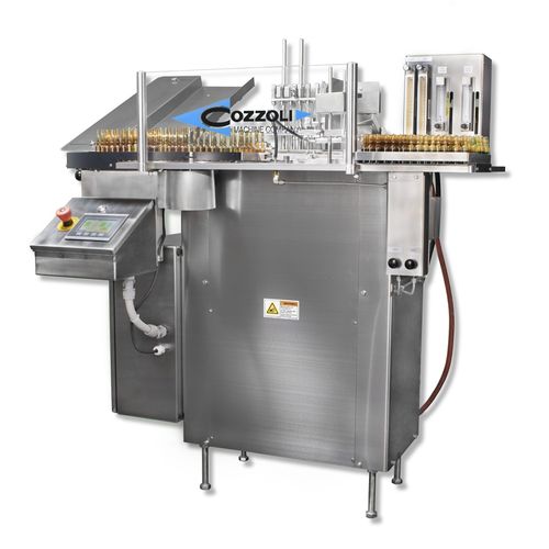 Drug ampoule filling and sealing machine - FPS - Cozzoli Machine Company - intermittent-motion
