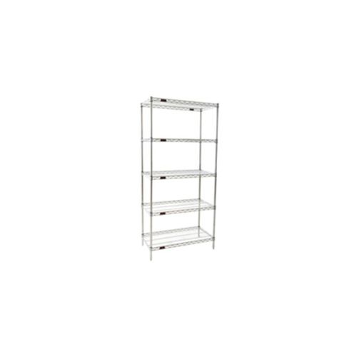 5shelf shelving unit S5862472S CLEATECH stainless steel / wire