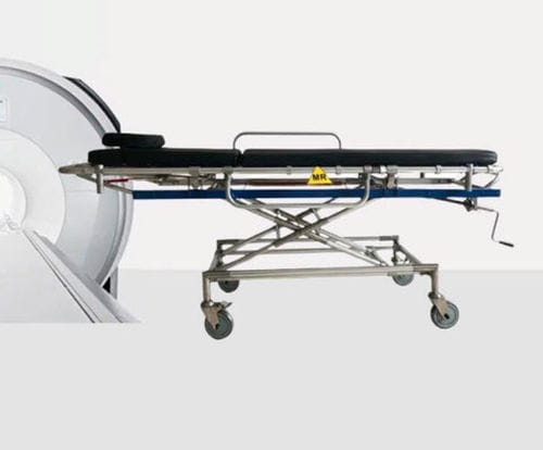 Transport stretcher trolley - HO-709-1 - Hongkong Medi - MRI / manual / height-adjustable