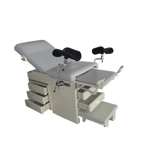 Gynecological examination table - HO-05-3 - Hongkong Medi - manual / with storage unit / 3-section