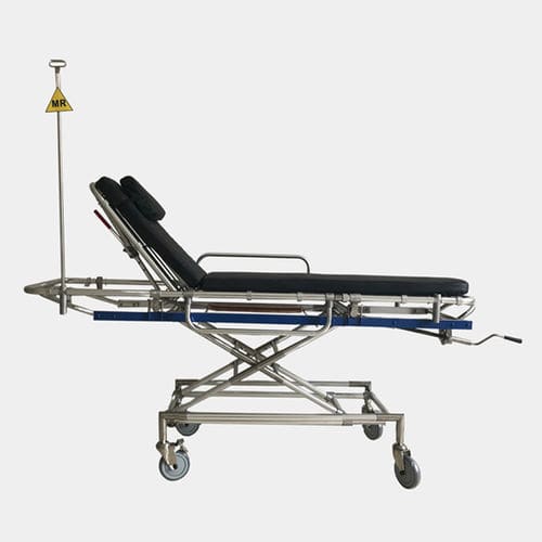 MRI stretcher trolley - HO-709 - Hongkong Medi - emergency / manual / height-adjustable