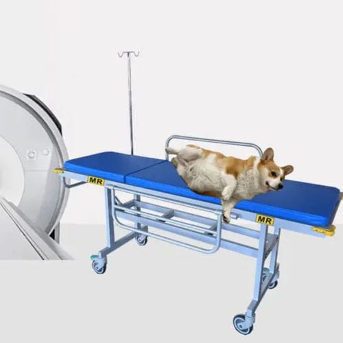 MRI stretcher trolley - HO-708A-3 - Hongkong Medi - manual / veterinary / with IV pole