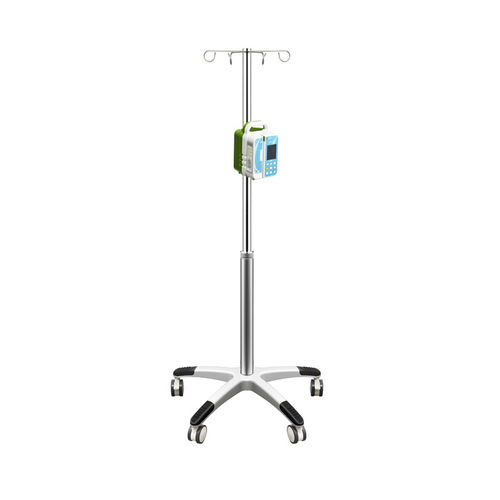 IV pole on casters - MK-IS05 - Zhangjiagang Medi Medical Equipment - 4-hook / 2-hook / telescopic