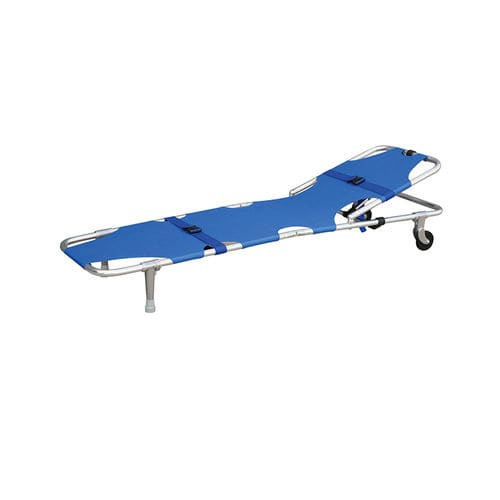 Emergency stretcher - YA-ES01B - Zhangjiagang Medi Medical Equipment - folding / with adjustable backrest / 2-section