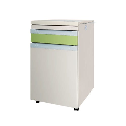 Bedside cabinet on casters - YA-B03 - Zhangjiagang Medi Medical Equipment - with wardrobe / with drawers