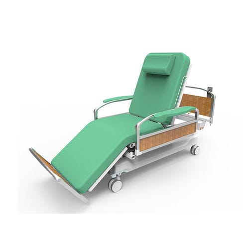 Electric dialysis chair - YA-DS-D08 - Zhangjiagang Medi Medical Equipment - 4-section / on casters / height-adjustable