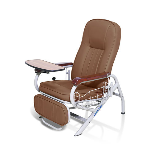 Reclining patient chair - MK-F02 - Zhangjiagang Medi Medical Equipment - ergonomic / manual / with adjustable backrest