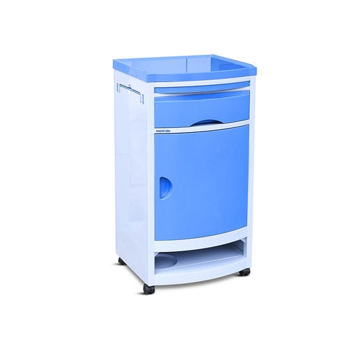 Bedside table on casters - YA-B07 - Zhangjiagang Medi Medical Equipment - modular / with drawers