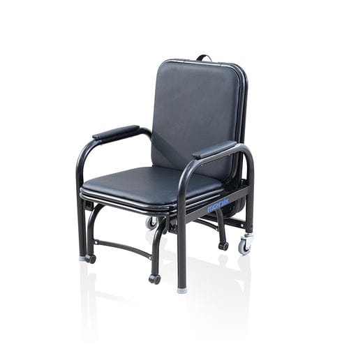 Patient room armchair - MK-A03 - Zhangjiagang Medi Medical Equipment - visitor / on casters / bed