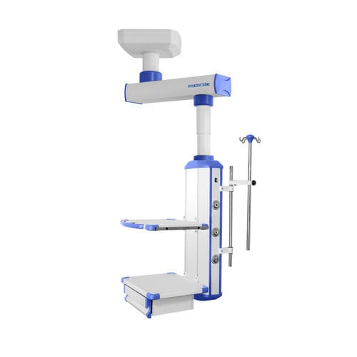Ceiling-mounted medical pendant - MD-S3 - Zhangjiagang Medi Medical Equipment - intensive care / with shelves / with column