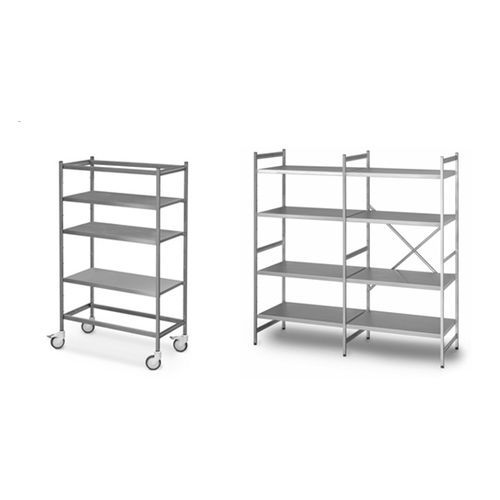 Storage rack on casters Medindustria Service stainless steel