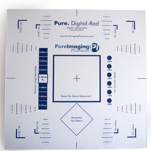 Radiography test phantom PURE. DIGITALRAD Pure Imaging Phantoms