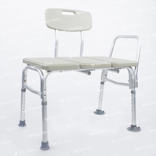 Shower chair with armrests - 02-6030A - Kid-Man - with backrest / bariatric / height-adjustable
