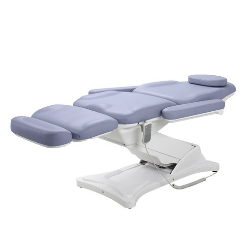 Beauty care treatment table - DP-8194G - Guangdong Dongpin Beauty & Medical Technology - electric / height-adjustable / reclining